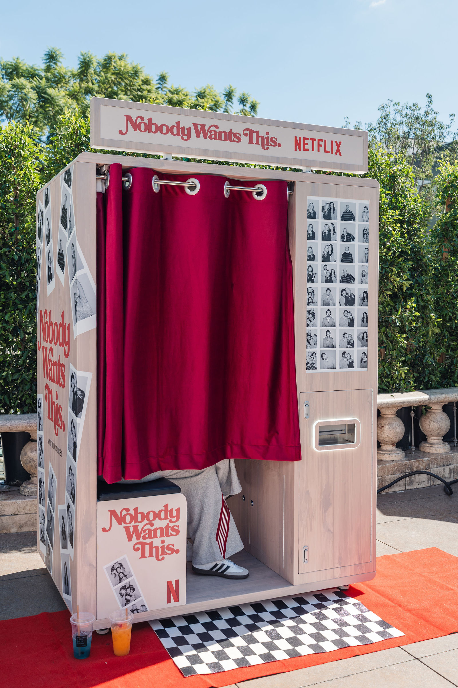 Custom-wrapped photo booth at The Grove, Los Angeles