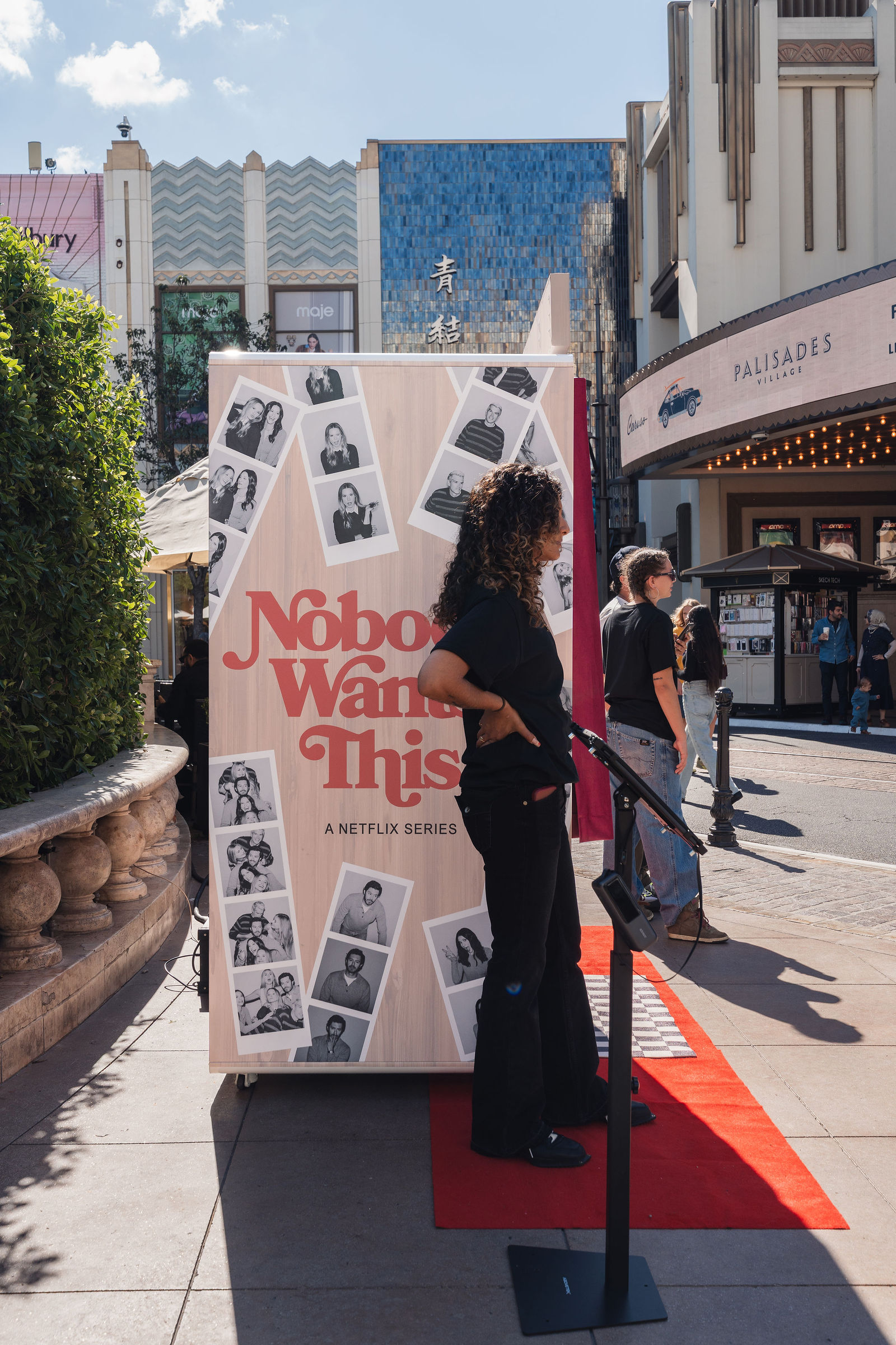 Custom-wrapped Nobody Wants This photo booth at The Grove, Los Angeles — photo 11